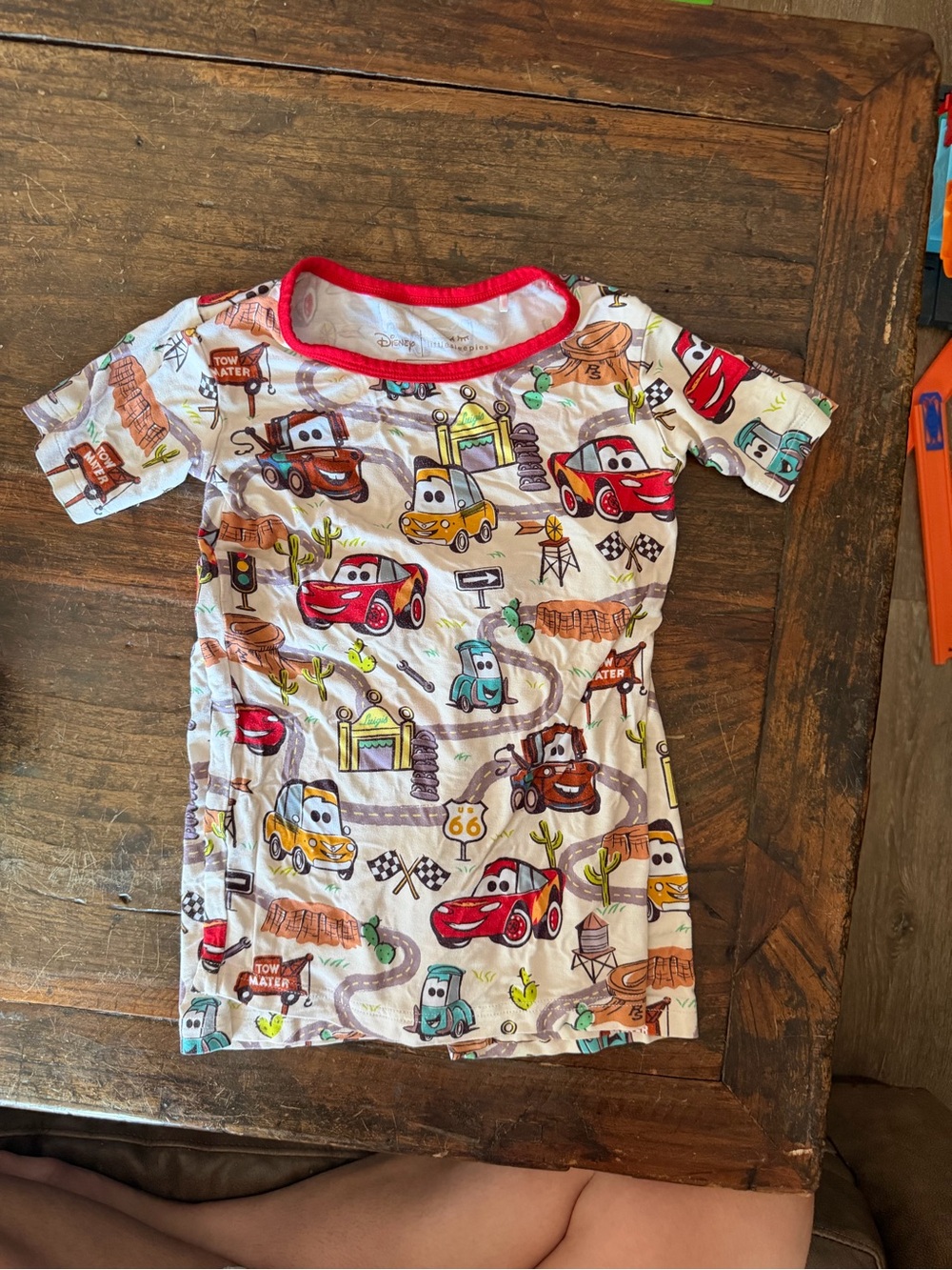 Little Sleepies Disney Pixar cars movie pajamas size 5/6 VGUC shorts pj set
